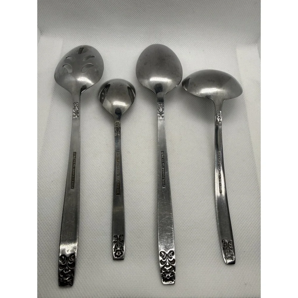 Stanley Roberts Rogers DANESMORE Serving Spoon Set Of 4 Stainless Flatware